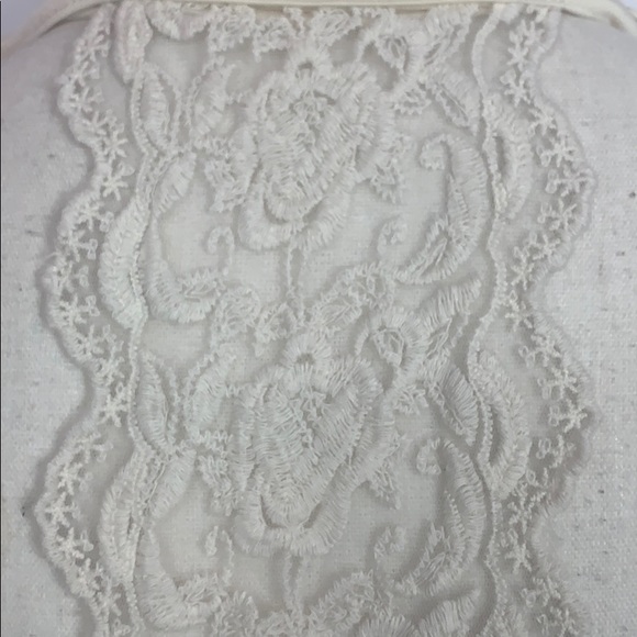 Show Lai off white racerback with lace detail top - Picture 5 of 6